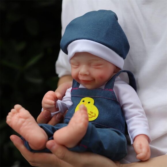 🆕 15 inches Soft Vinyl Body Realistic Reborn Baby Boy Doll - Picture 3 of 8